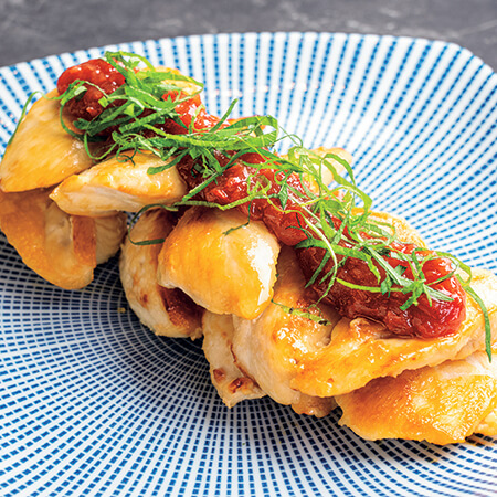 公式】鶏ささみの梅しそ焼き(2人前)のレシピ(やさいだしレシピ) | とれ