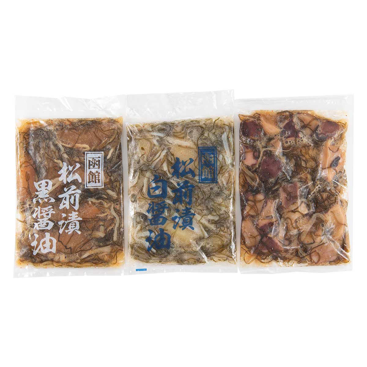 公式】 函館名物 贅沢松前漬3種セット (松前漬け)| とれたて！美味い 