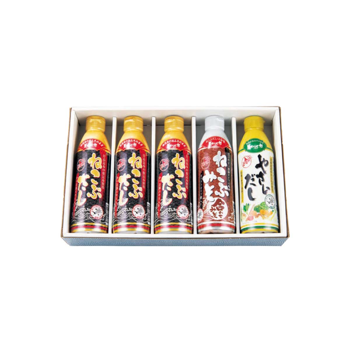 公式】 【贈答用】美味いもの市 化粧箱5本3種ミックスセット (ねこぶ 