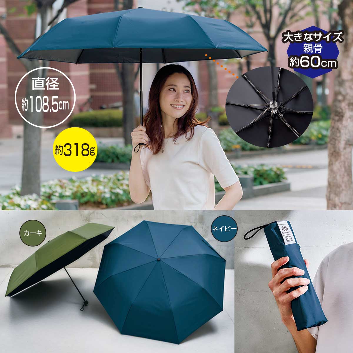 【公式】 サンブロックラボ遮夏クール晴雨兼用傘3段コンパクト60 (ファッション) 商品詳細ページ | まるごと得だね市！ | アクセルクリエ ...
