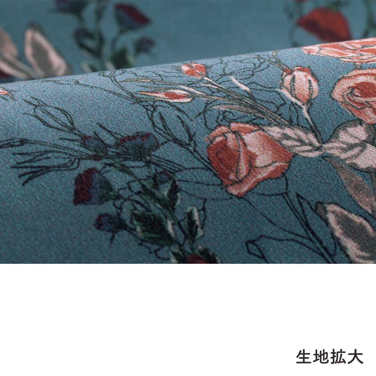 【未使用】SOULEIADO 総柄プリントワンピース SOULEIADO（ソレイアード）の「プリントレーヨン ギャザード