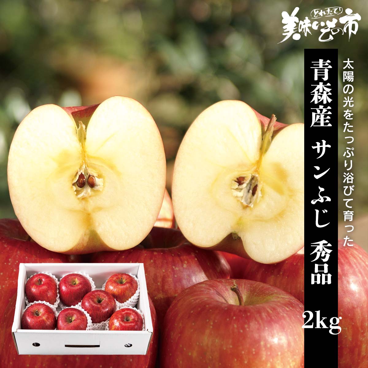 公式】 【終】【完売】【産地直送】青森産 サンふじ 秀品 2kg 予定販売