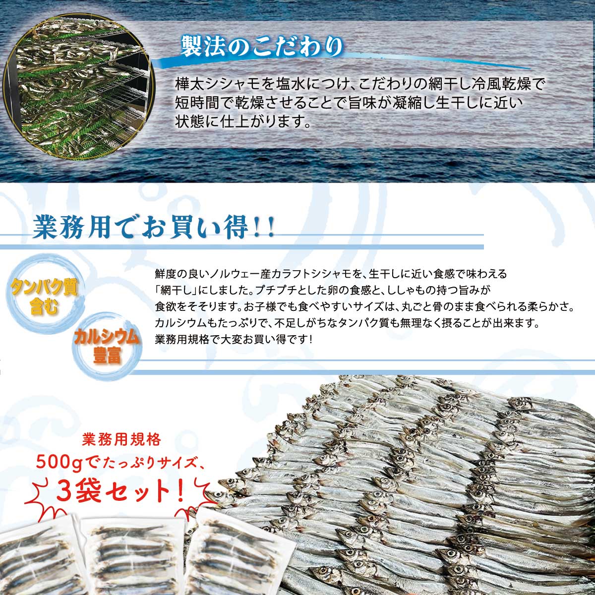 公式】 北欧ノルウェー産網干子持ちししゃも 1.5kg (魚)| とれたて