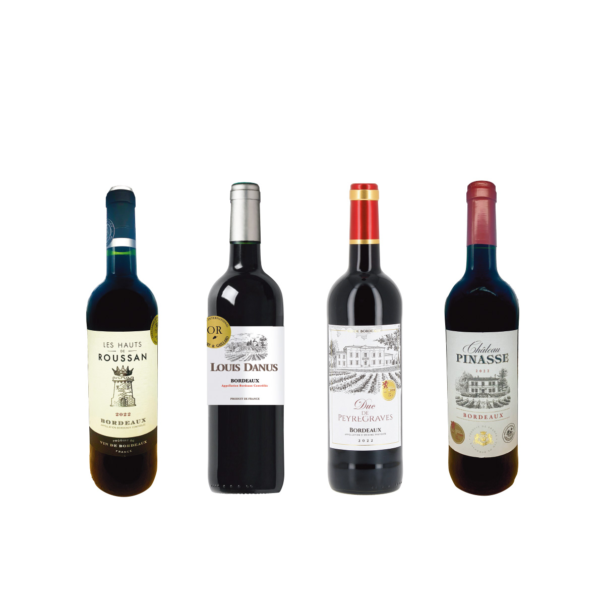 濃厚フルボディ ボルドー金賞ワイン4本セット｜お酒の通販 とれたて
