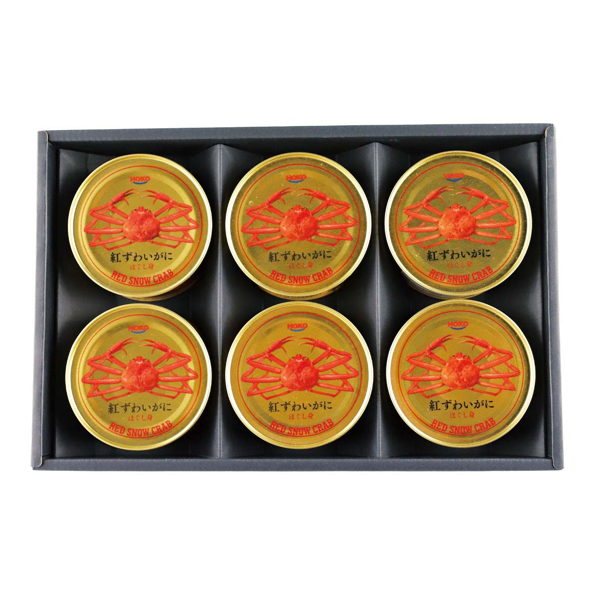 半額‼︎ 24個入り　紅ずわいがに100%缶詰 紅ずわいがに ほぐし身 缶詰（100g缶） 24缶入 - カニ缶詰のOH