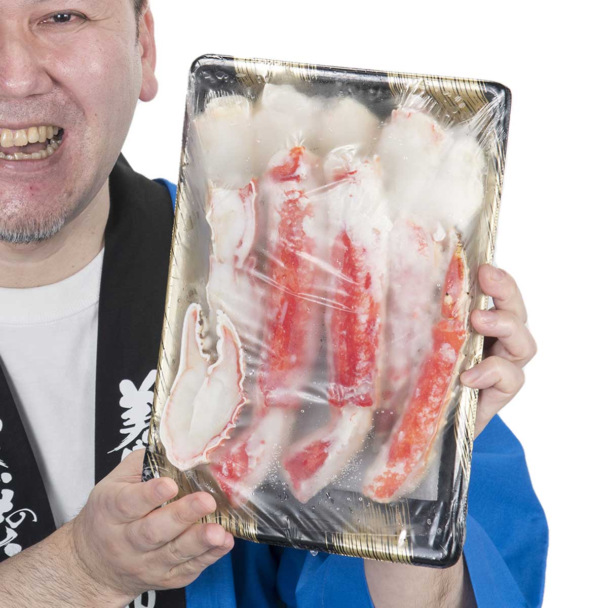 公式】 本タラバ蟹半むき身 満足セット 総重量1.0kgUP (蟹)| とれたて